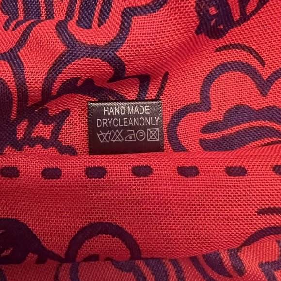 NEW Pabst Blue Ribbon PBR 25”X 25” Square Bandana Handkerchief Banner Logo Red - Picture 5 of 6